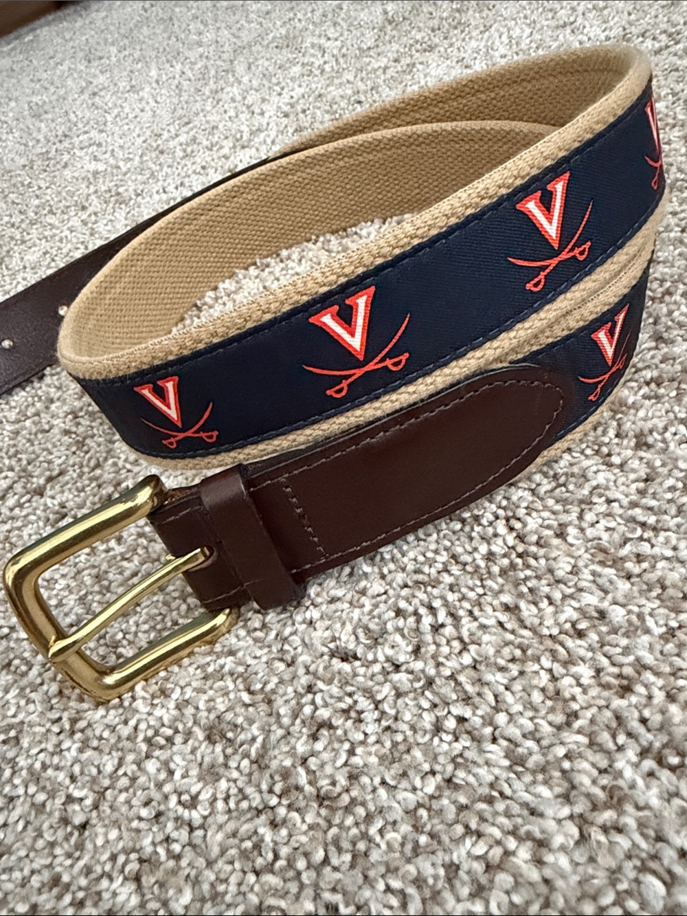 Vineyard Vines UVA Virginia Belt